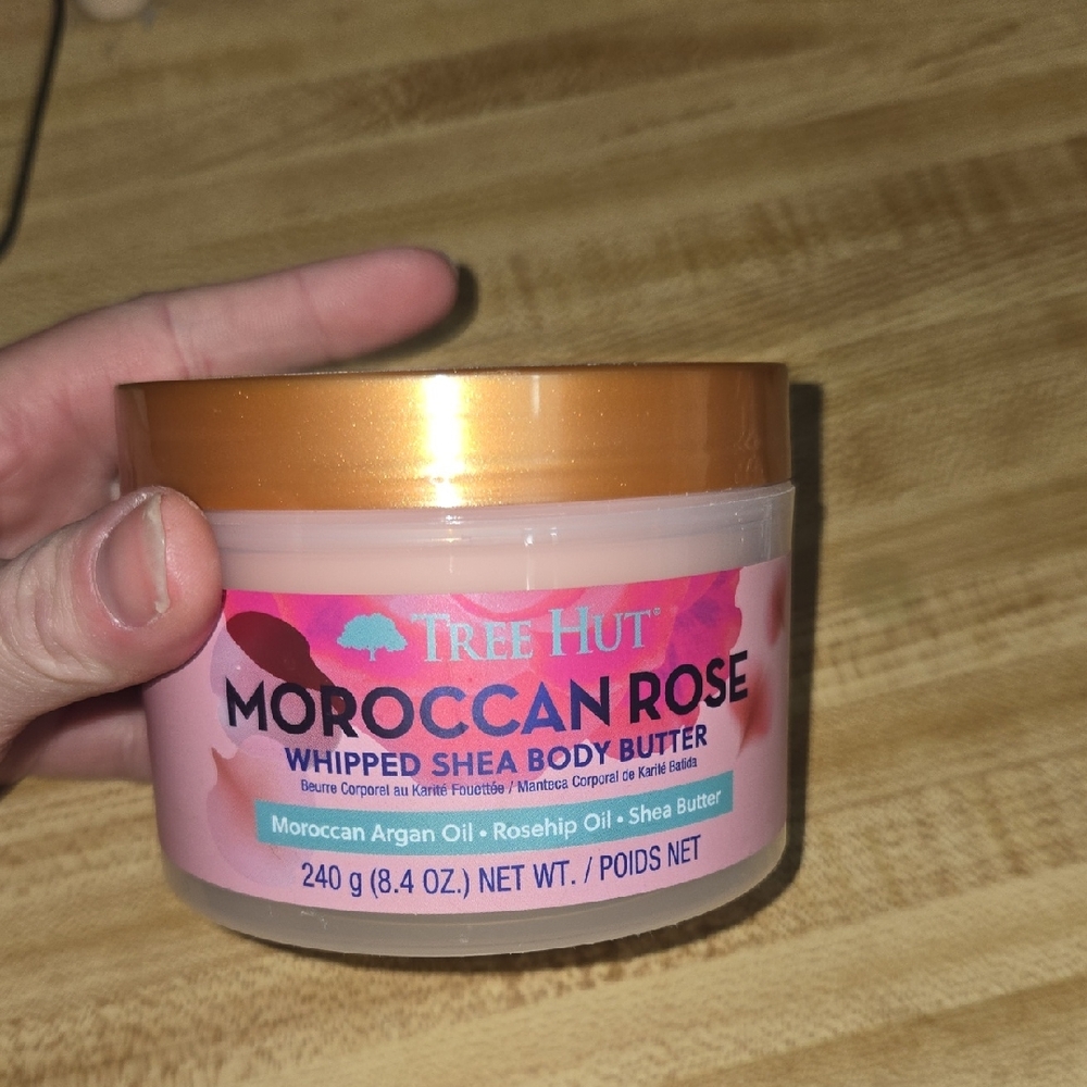 Tree Hut Moroccan Rose Whipped Shea Body Butter - Pink and Gold